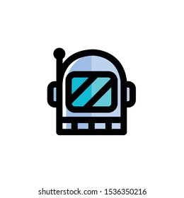 Space Helmet Icon , Astronaut Logo, Space Symbol .
