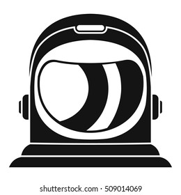 Space helmet icon. Simple illustration of space helmet vector icon for web