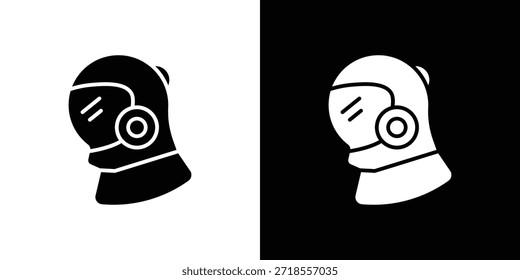 Space Helm Symbol Vektorgrafik - hohe Qualität schwarzen Stil Vektorsymbole