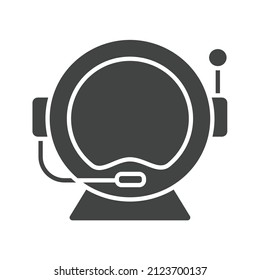 Space Helmet icon vector image. Can also be used for Physical Fitness. Suitable for mobile apps, web apps and print media.