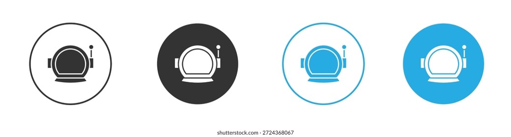 Space Helm Icons Design-Element. Vektorgrafik auf weißem Hintergrund.