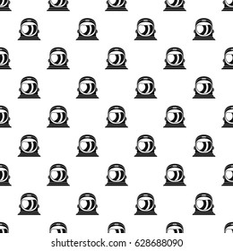 Space helmet pattern seamless in simple style vector illustration