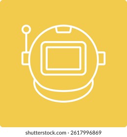 Space Helmet vector icon. Can be used for printing, mobile and web applications.