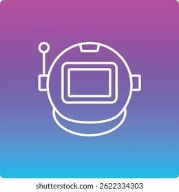 Space Helmet vector icon. Can be used for printing, mobile and web applications.