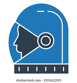 space helmet Vector icon which is suitable for commercial work

