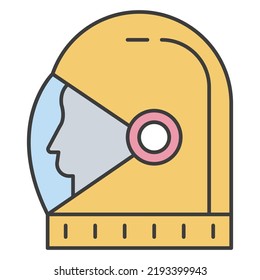 space helmet Vector icon which is suitable for commercial work

