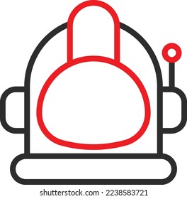 Space helmet Vector Icon which is suitable for commercial work and easily modify or edit it
