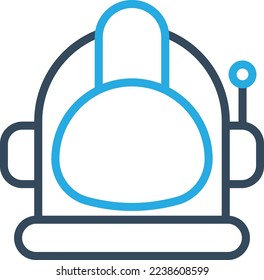 Space helmet Vector Icon which is suitable for commercial work and easily modify or edit it
