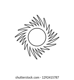 space hole icon. Element of Space for mobile concept and web apps icon. Thin line icon for website design and development, app development