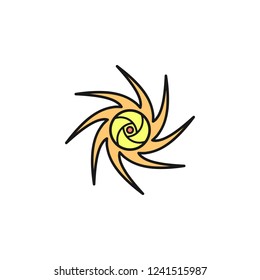 space hole icon. Element of space outline color icon. Thin line icon for website design and development, app development. Premium icon