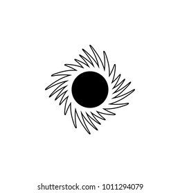 space hole icon on white background