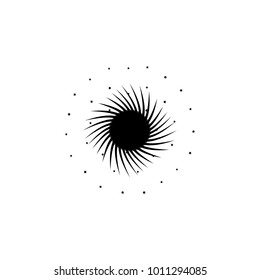space hole icon on white background