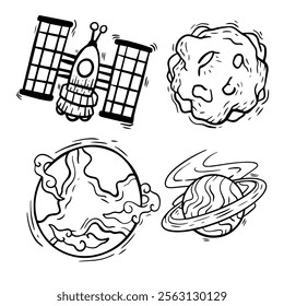 Space Icon Asset for UI UX Design needs