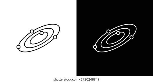 Icono de espacio Clip Diseño de arte. Iconos de línea