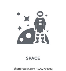 Space icon. Space design concept from Astronomy collection. Simple element vector illustration on white background.