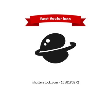 Space Icon Planet Background Vector Illustration