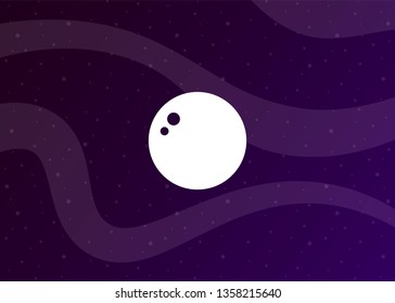 Space Icon Planet Background Vector Illustration