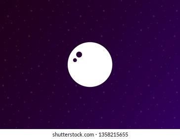 Space Icon Planet Background Vector Illustration