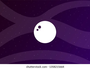 Space Icon Planet Background Vector Illustration