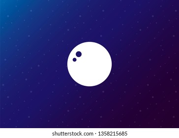 Space Icon Planet Background Vector Illustration