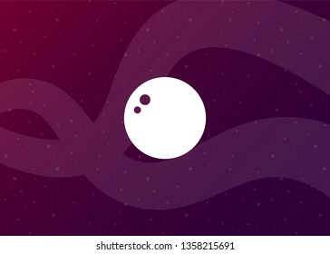 Space Icon Planet Background Vector Illustration