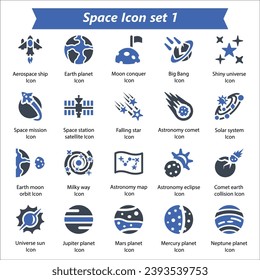 Space Icon Set 1, Vector Graphics