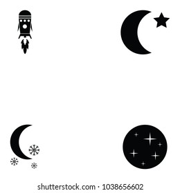space icon set