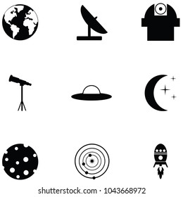 space icon set