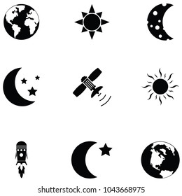 space icon set