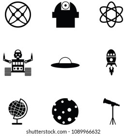space icon set