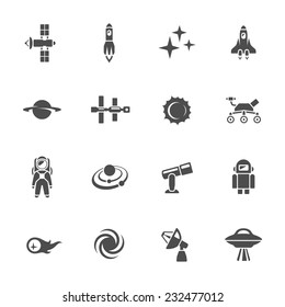 Space icon set