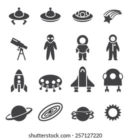 space icon set