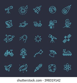 Space icon set