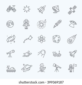 Space icon set