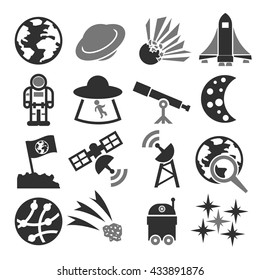 space icon set