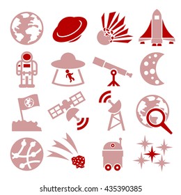 space icon set