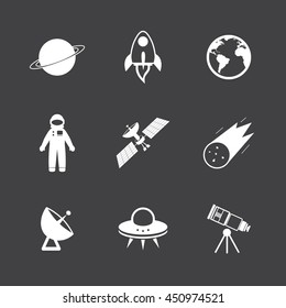 Space icon set