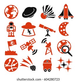 space icon set