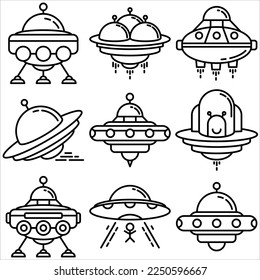 Rahmenstil für Weltraumsymbol neun