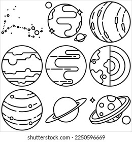 Rahmenstil für Weltraumsymbol - Teil vier