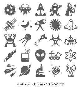 Space icon set vector. Symbol for your web site design, logo, app, UI. Vector illustration, EPS