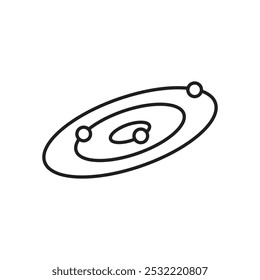 Space icon. simple thin line icon.