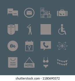 space icon. space vector icons set envelope, coffee beans, phone and suitcase