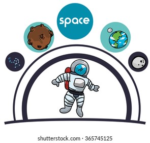 Space icons design 