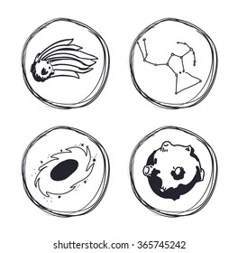 Space icons design 
