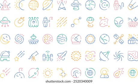 Space icons High-Quality Vector Icons Collection with Editable Stroke. Ideal for Professional and Creative Projects.