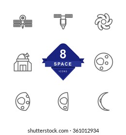 Space Icons ( Line Icons )