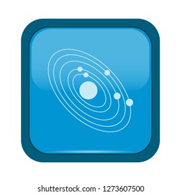 Space icons set, hand drawn cute style