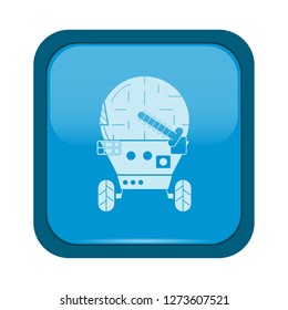 Space icons set, hand drawn cute style