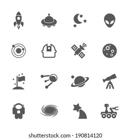 Space Icons, Vector.